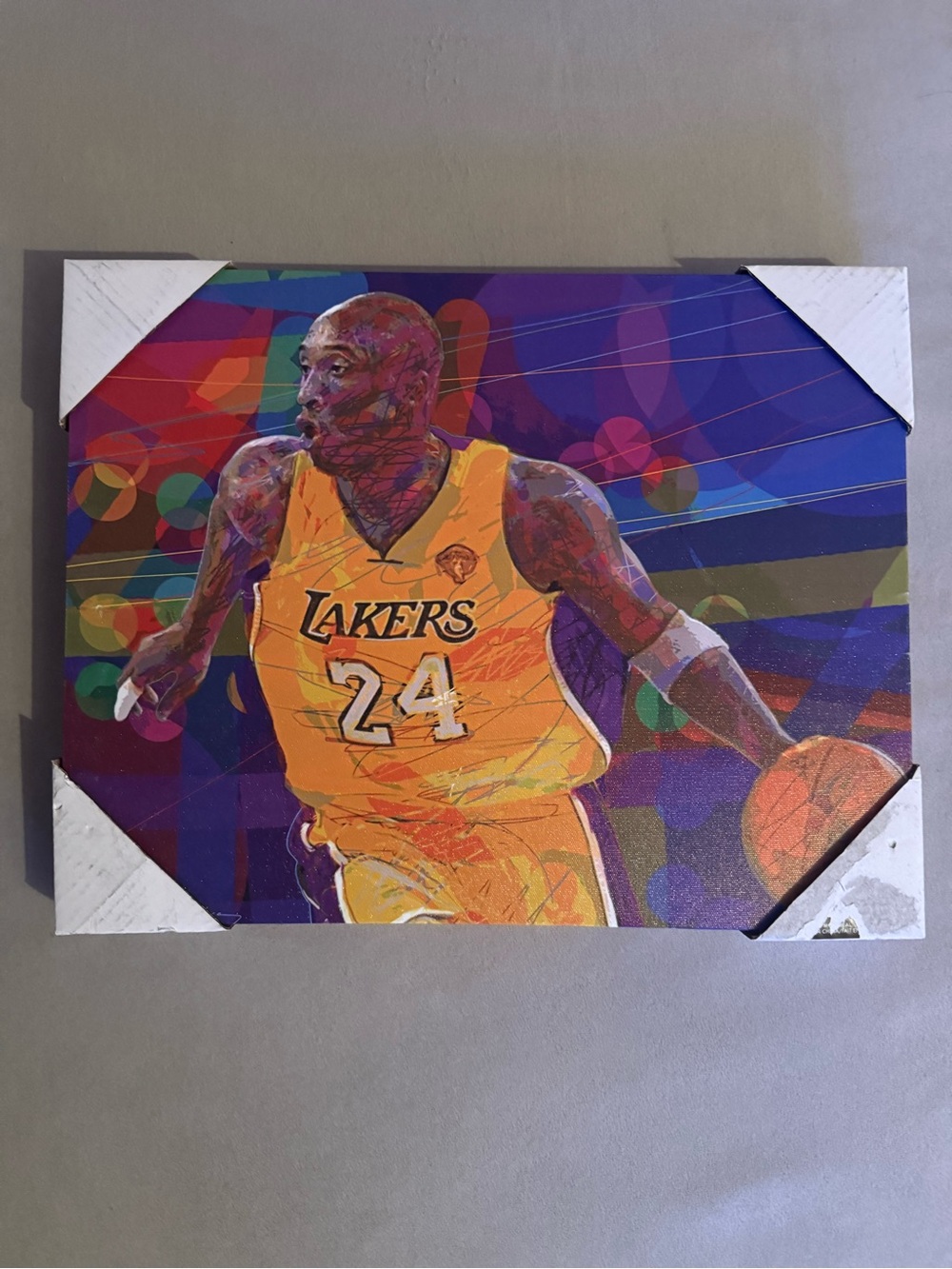 NBA Lakes Kobe Bryant Canvas 14x11